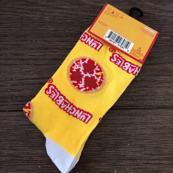 Lunchables Food novelty men’s crew socks - Picture 3 of 3